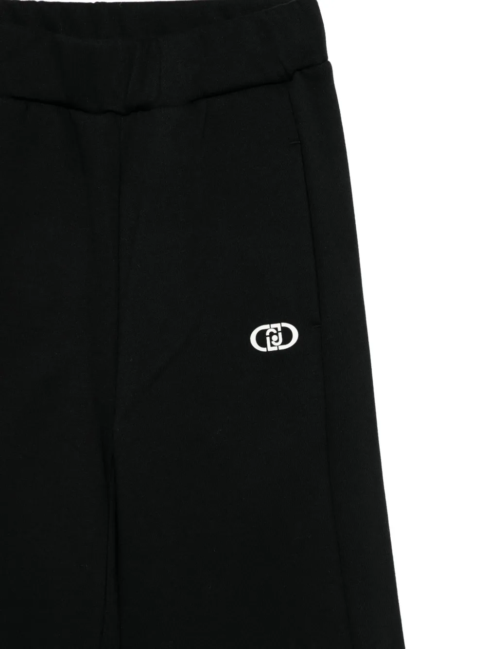 Liu •jo Logo-plaque Trousers In Black