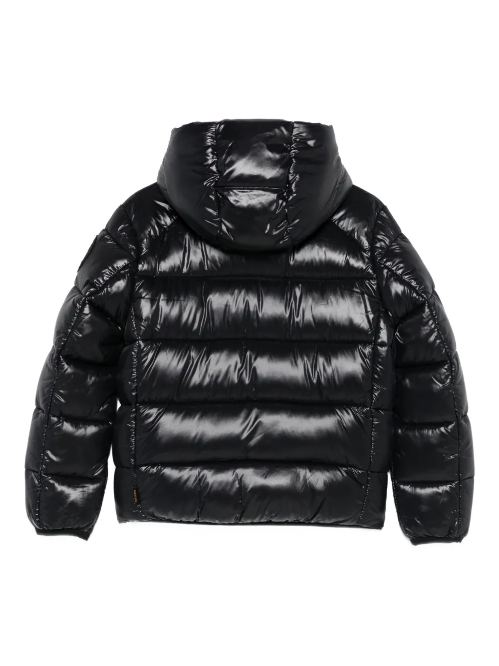 Save The Duck Kids hooded puffer jacket Zwart