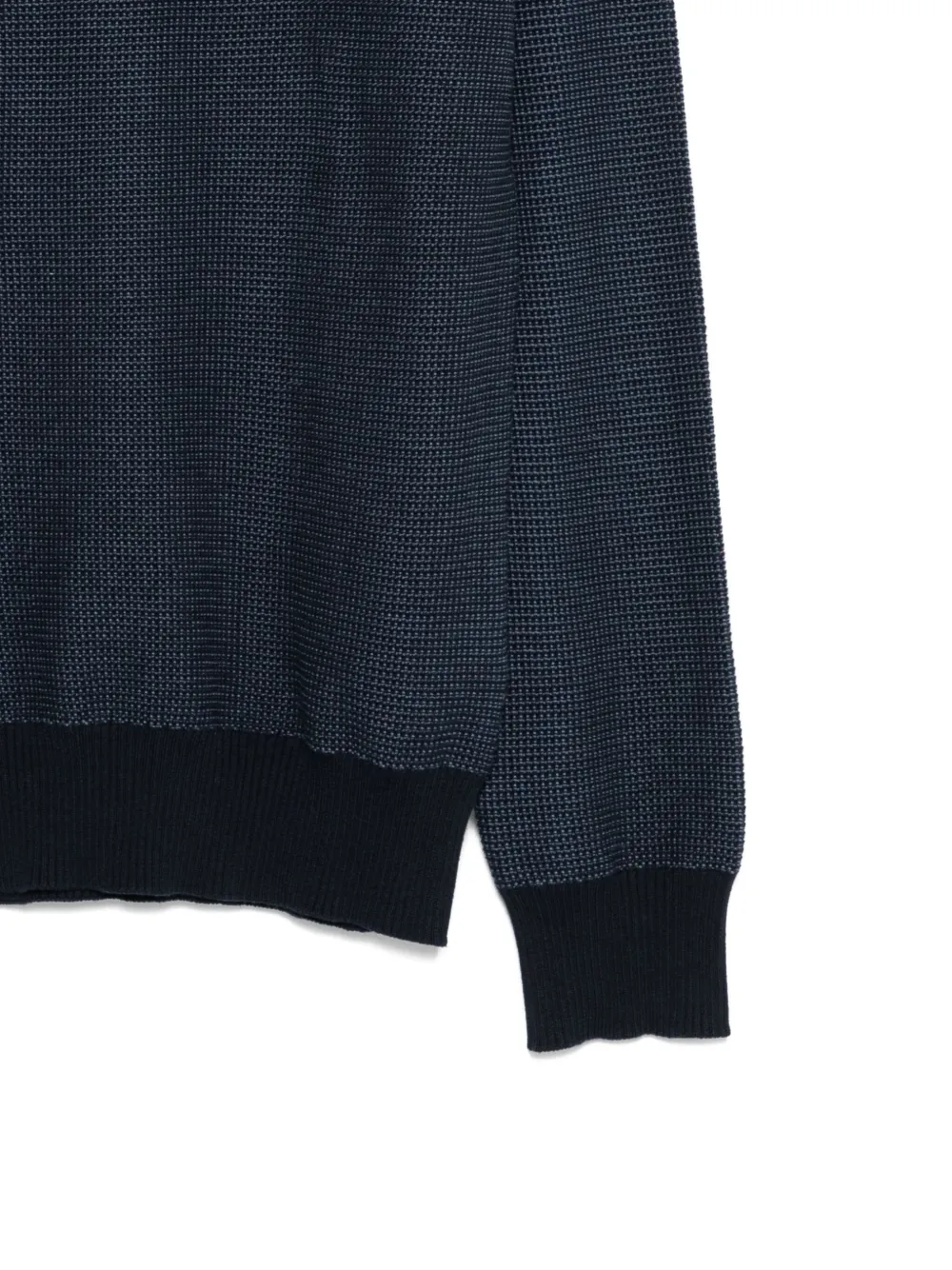 BOSS Trui met ronde hals Blauw