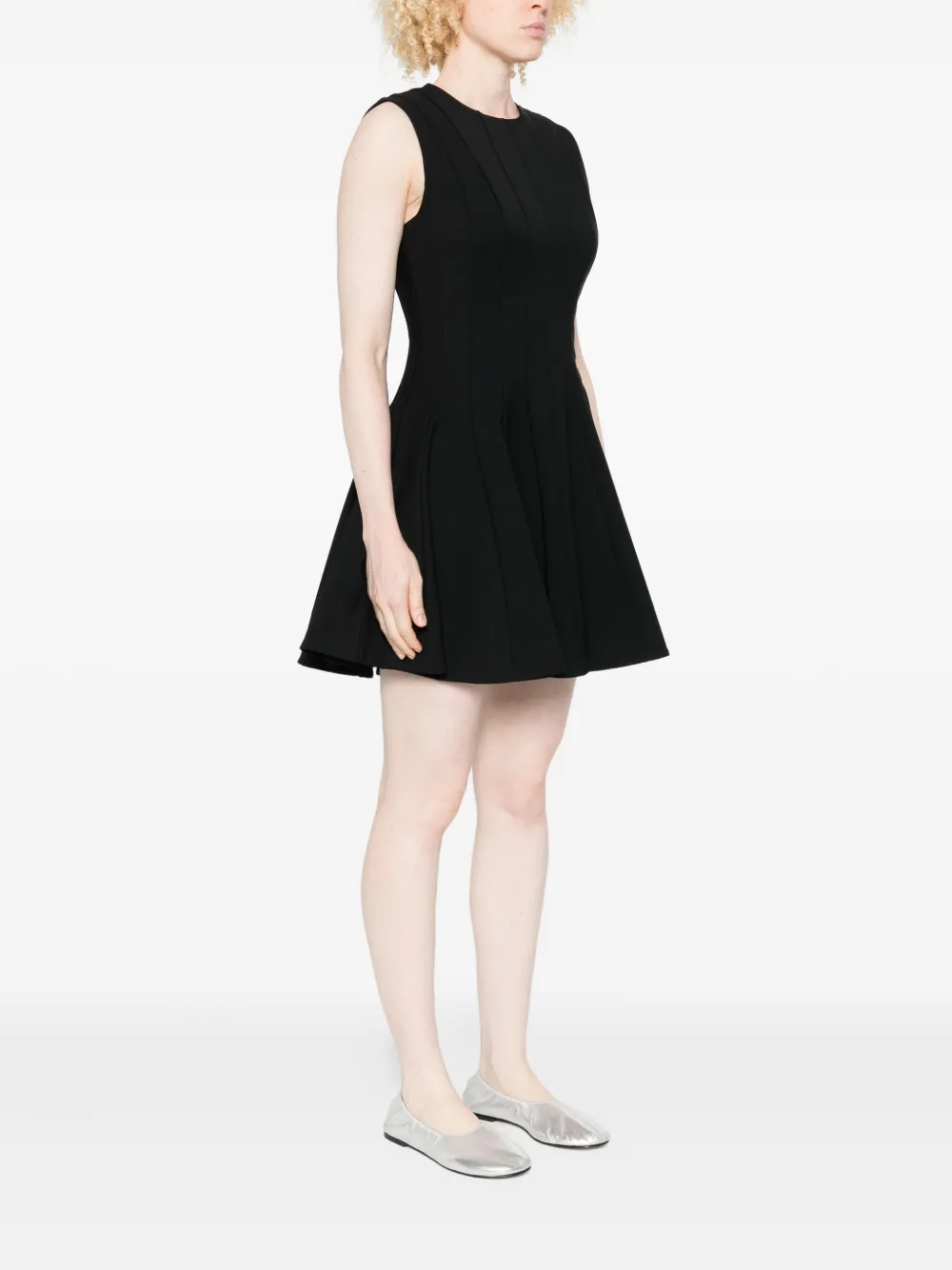 Simkhai Mouwloze mini-jurk Zwart