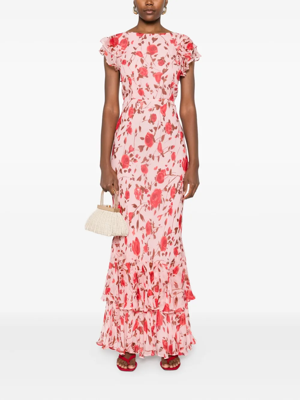 Rixo ruffled-detailing floral-print day dress | Day Dresses | Image 2