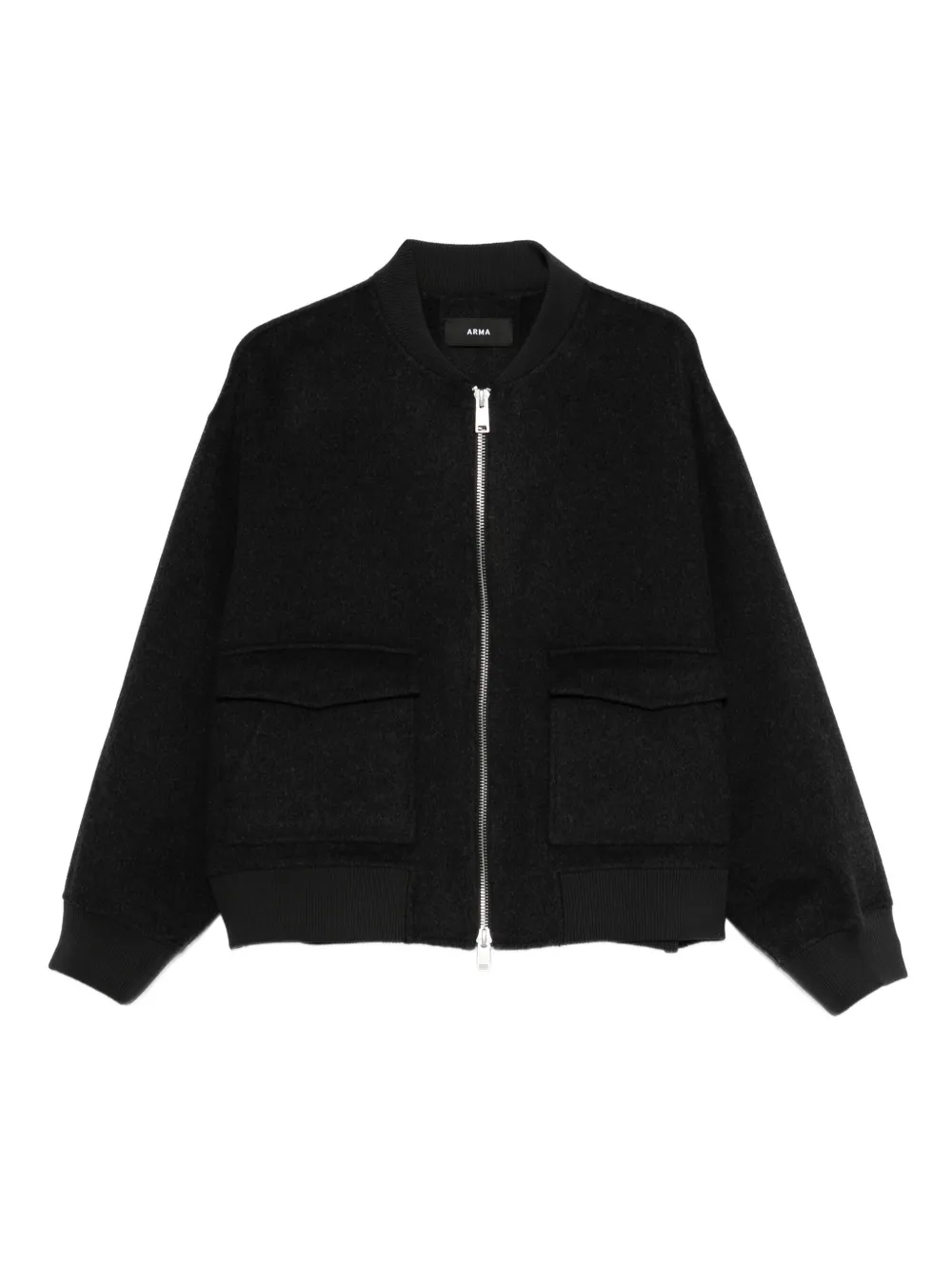 Arma Garni zip-front patch-pocket jacket | Grey | Image 1