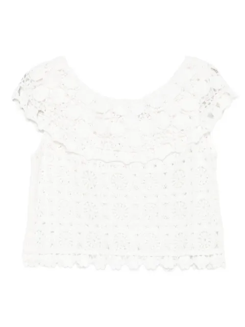 Rixo Eimear crochet frill top