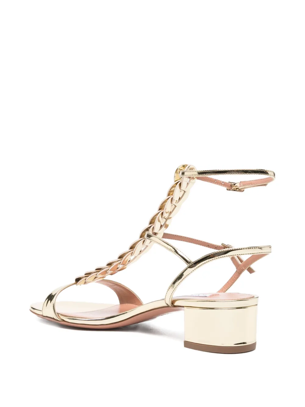 Aquazzura 35mm Destiny Gladiator heeled sandals Gold