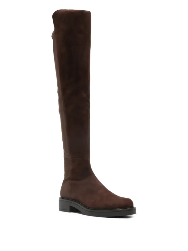 Stuart Weitzman スエード ブーツ | ブラウン | FARFETCH JP