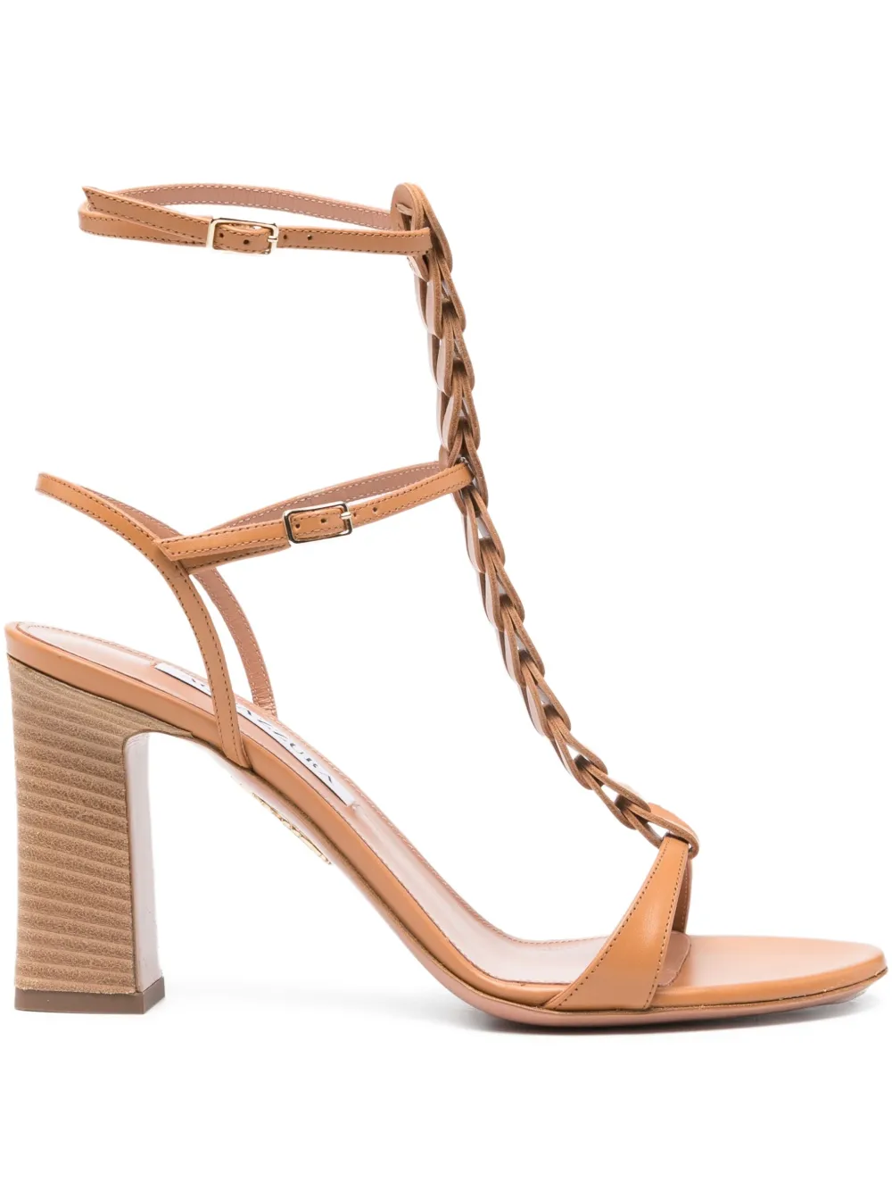 Aquazzura 85mm Destiny Gladiator sandals Brown