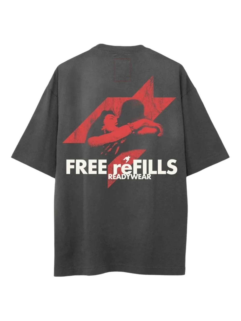 Free Refills Romance graphic-print T-shirt - Zwart