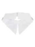 Tela crystal-embellished pointed collar - White