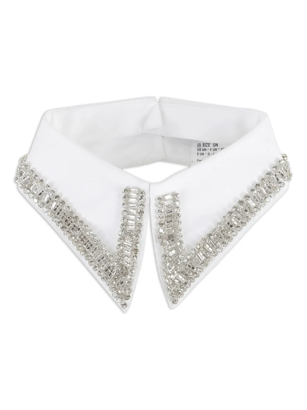 Tela crystal-embellished pointed collar | White | Image 1