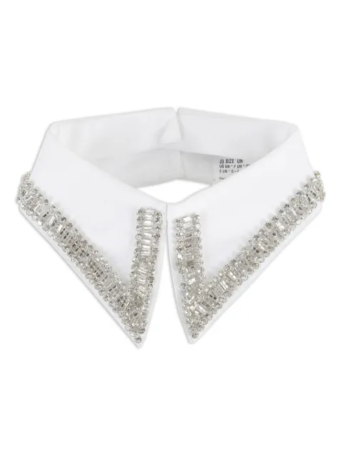 Tela crystal-embellished pointed collar