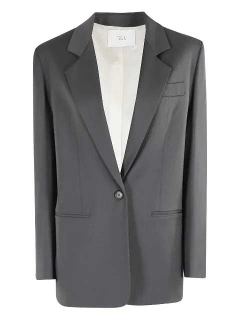 Tela single-breasted notched-lapel blazer