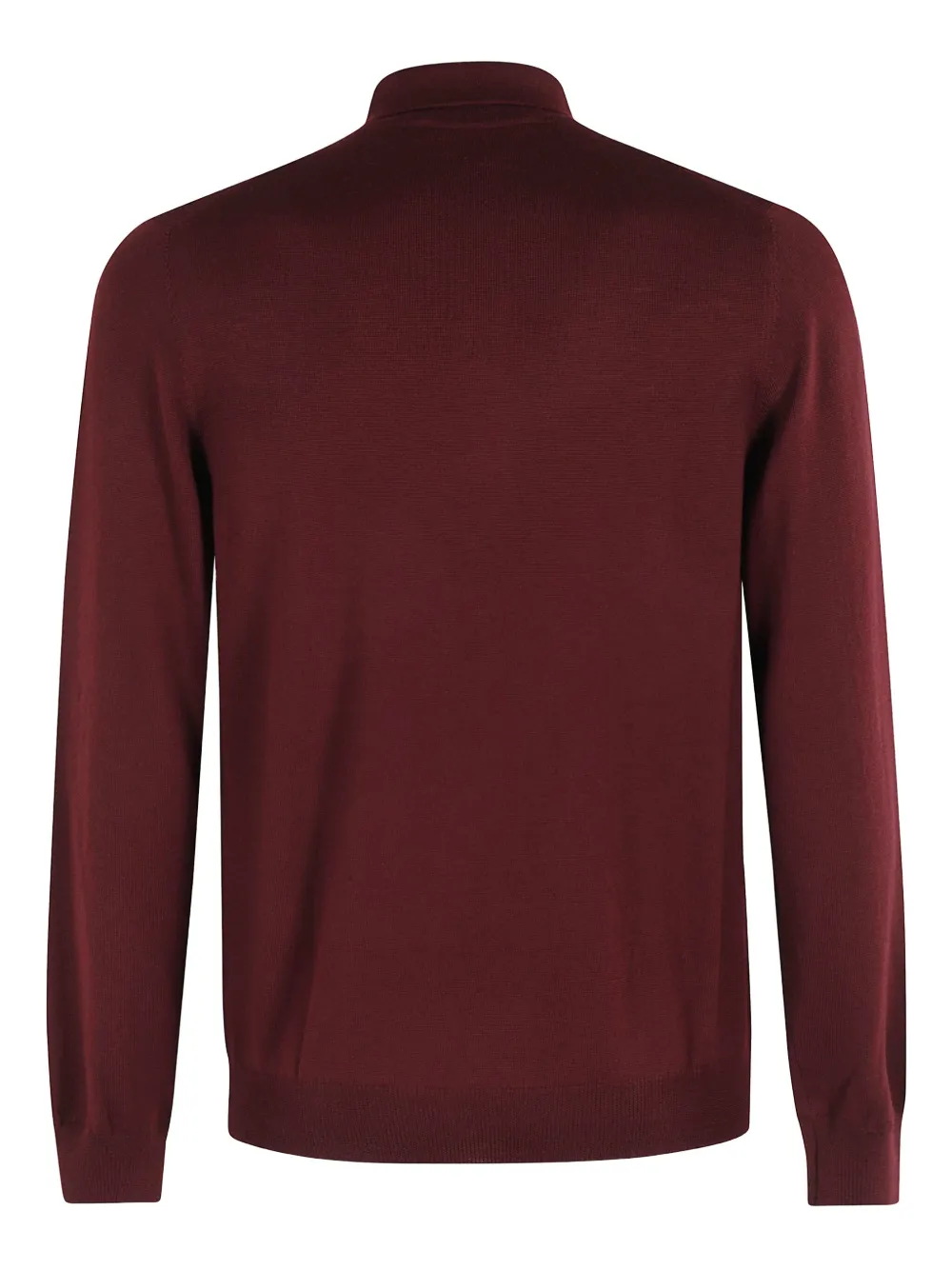 Tagliatore long-sleeve wool polo shirt Rood