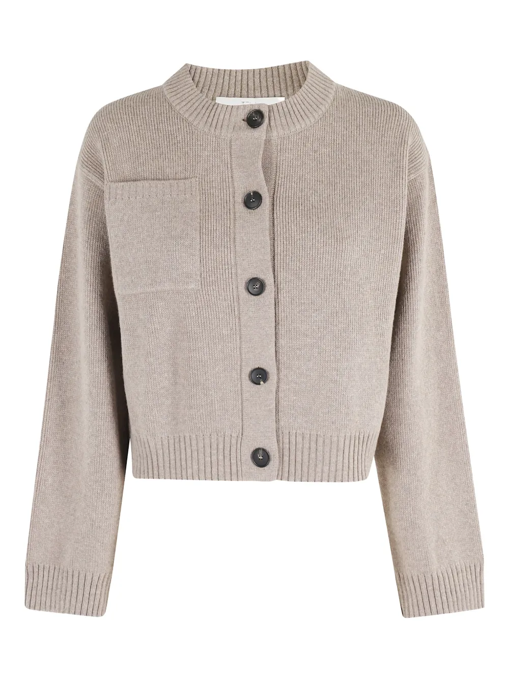 Tela button-fastening patch-pocket cardigan | Neutrals | Image 1