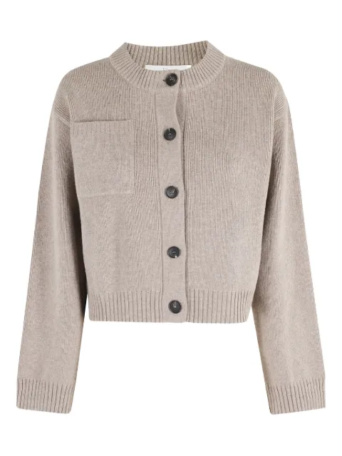 Tela button-fastening patch-pocket cardigan