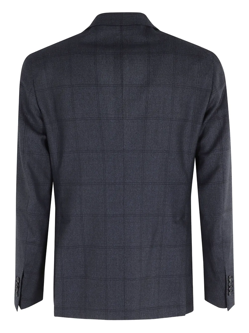 Tagliatore Check-pattern Single-breasted Suit In Blue