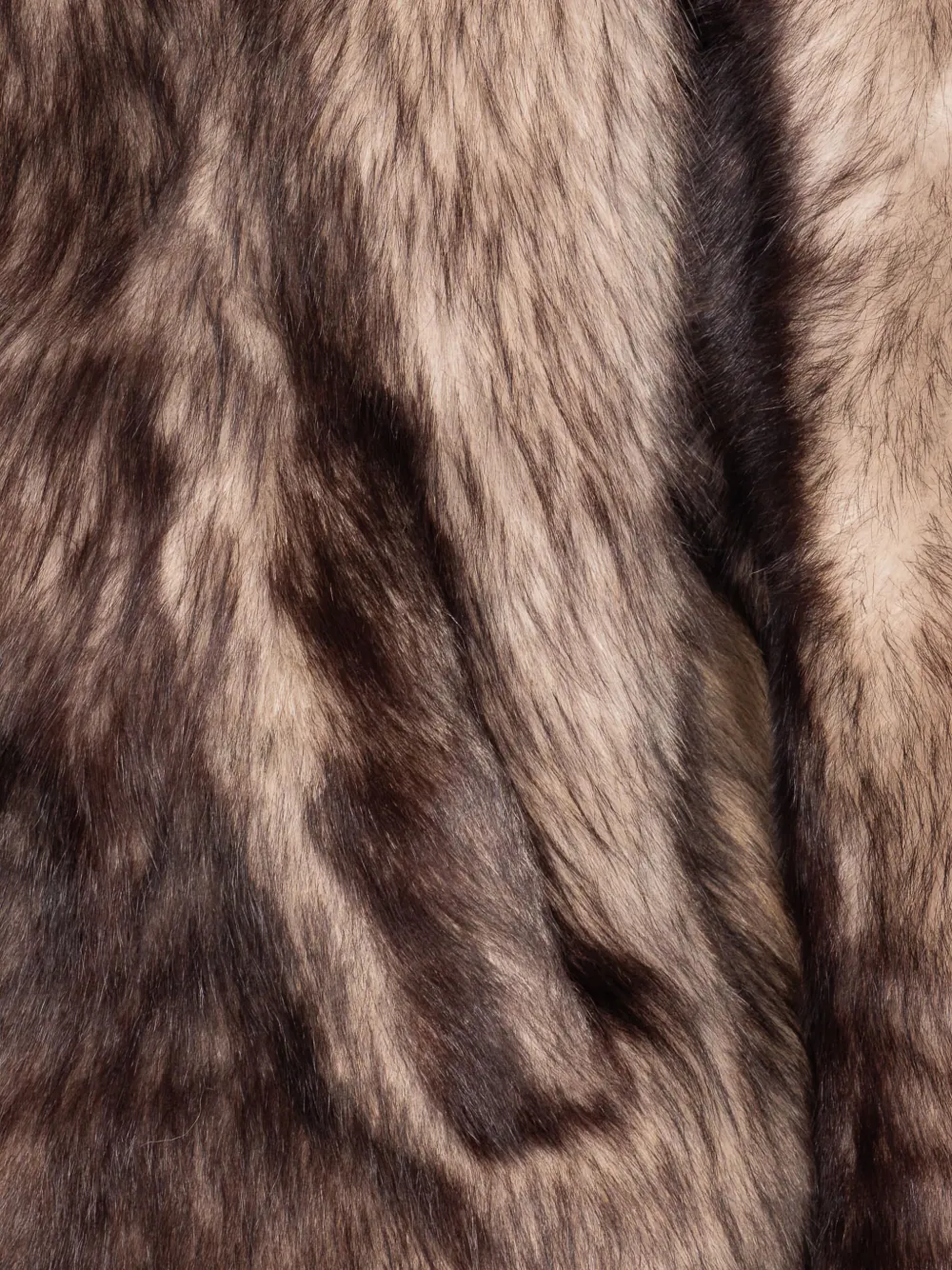 Yves Salomon button-fastening hooded fur jacket Bruin