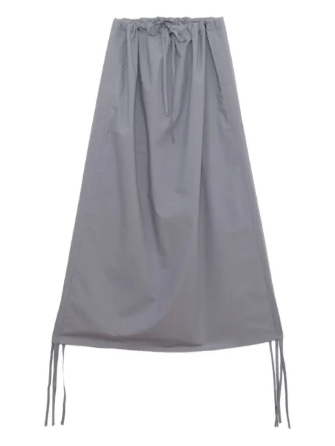 Baserange drawstring-detail gathered skirt