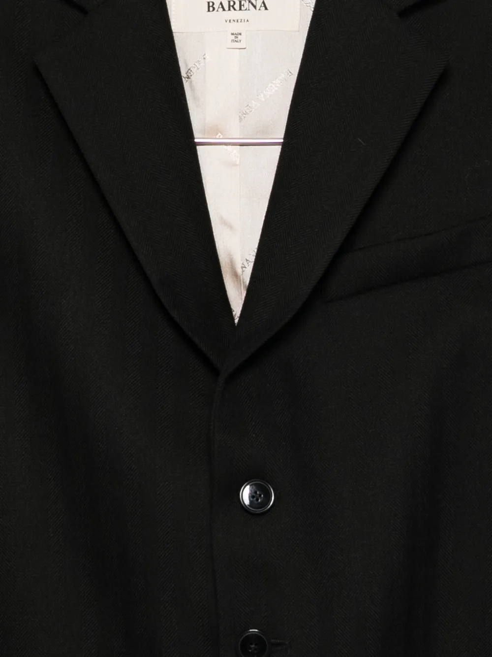 Barena Venezia Three-button Cropped Jacket In Black