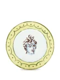 GINORI 1735 human-portrait plate - Yellow