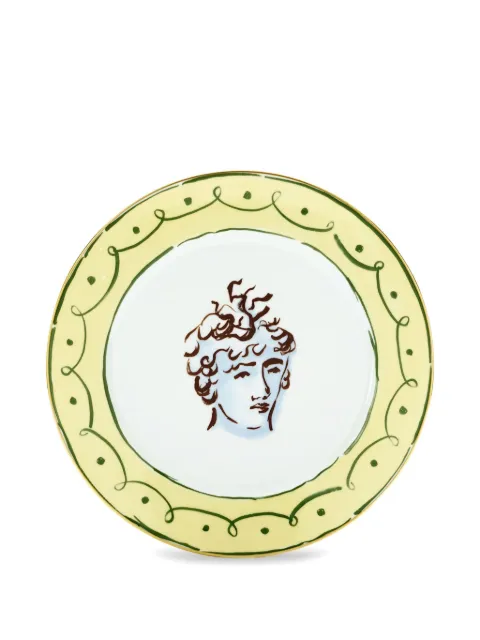 GINORI 1735 human-portrait plate