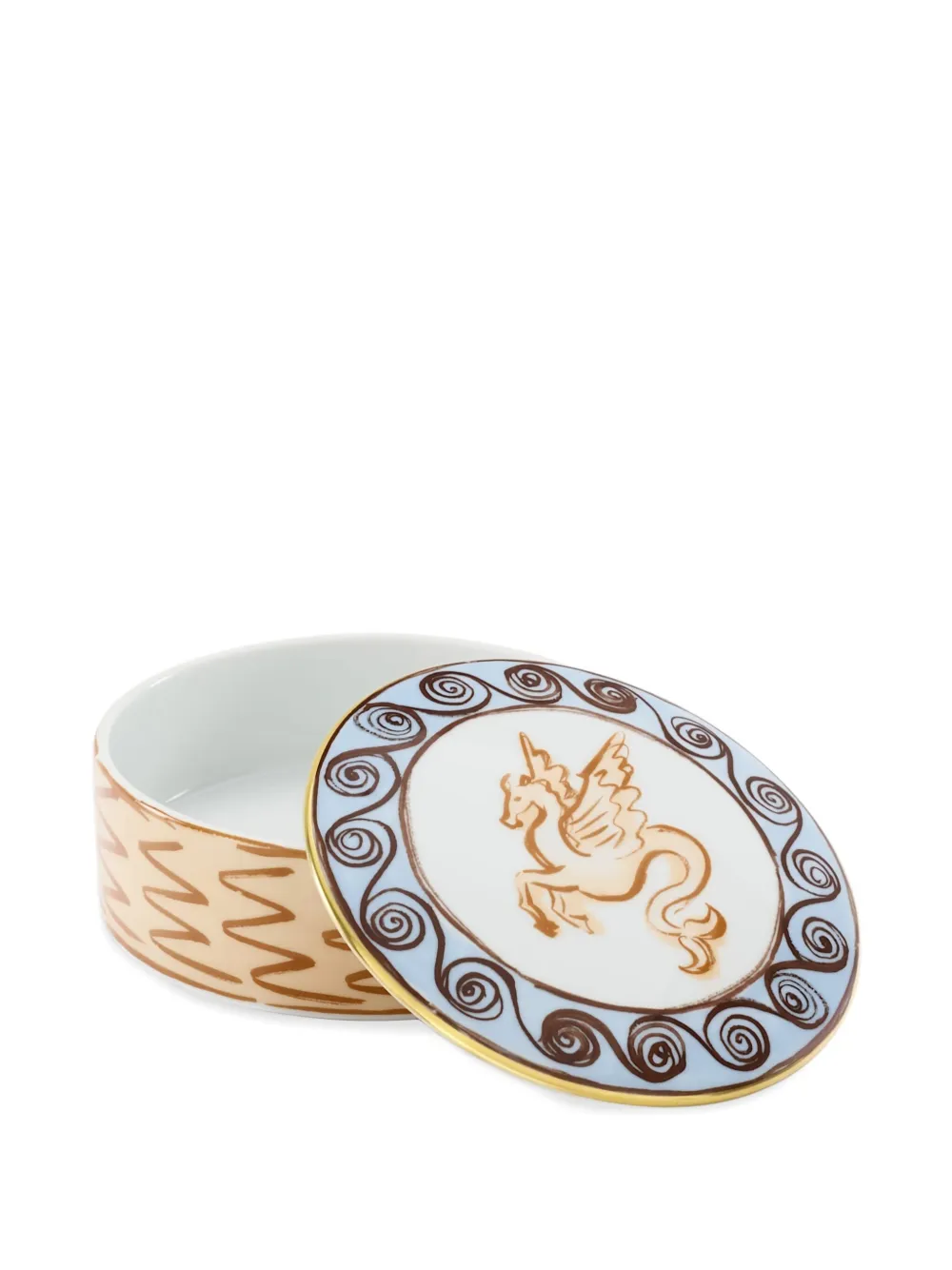 Ginori 1735 Winged-creature Trinket Box In Multi
