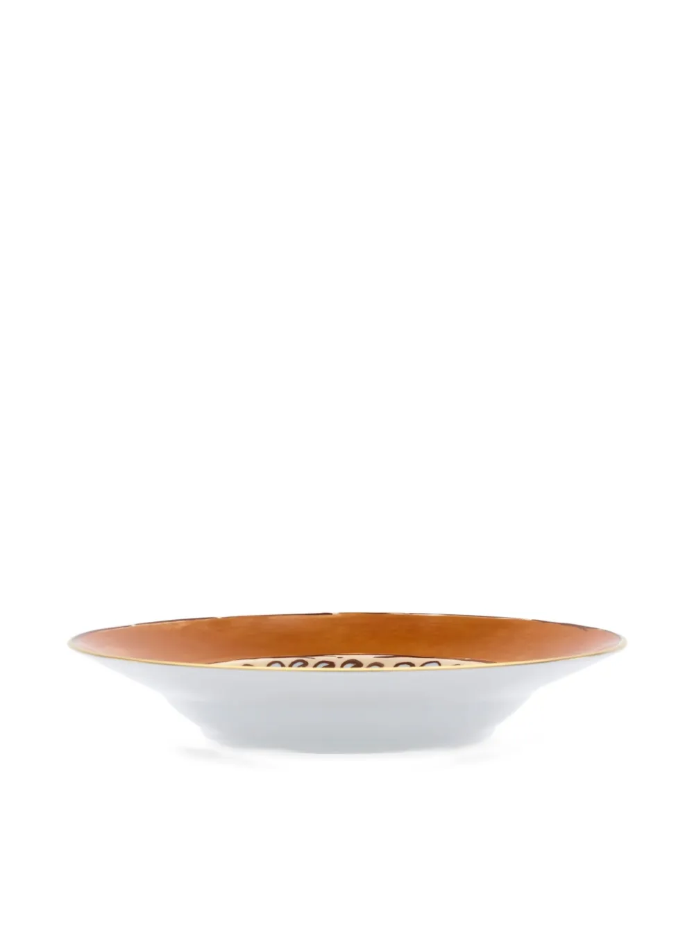 Ginori 1735 Wave-patterned Soup Plate (24.5cm) In Brown