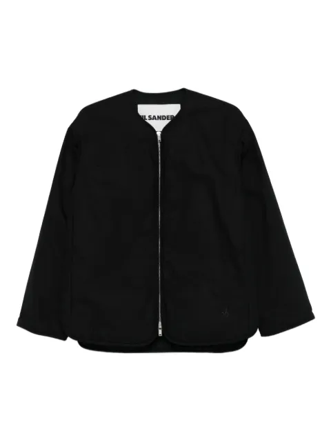 Jil Sander zip-front quilted coat