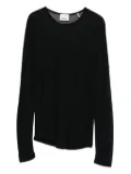 ISABEL MARANT sheer-panel long-sleeve top - Black