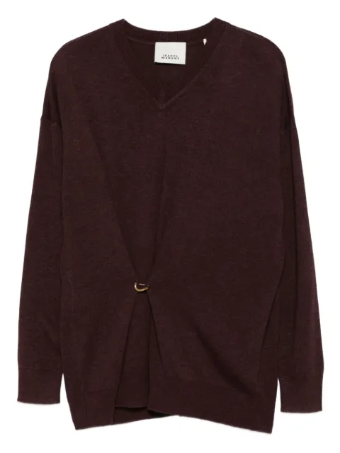 ISABEL MARANT Chiraz V-neck ring-detail sweater 