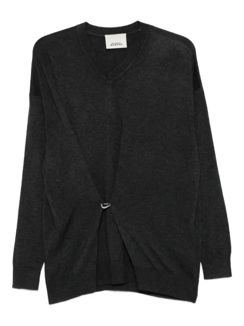 ISABEL MARANT Chiraz V-neck ring-detail sweater 