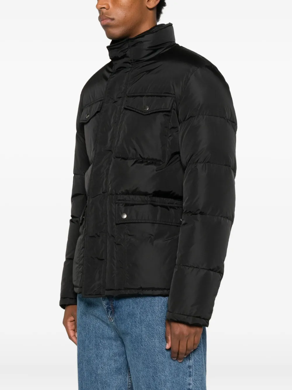 Gucci Flap-pocket Padded Jacket In Black