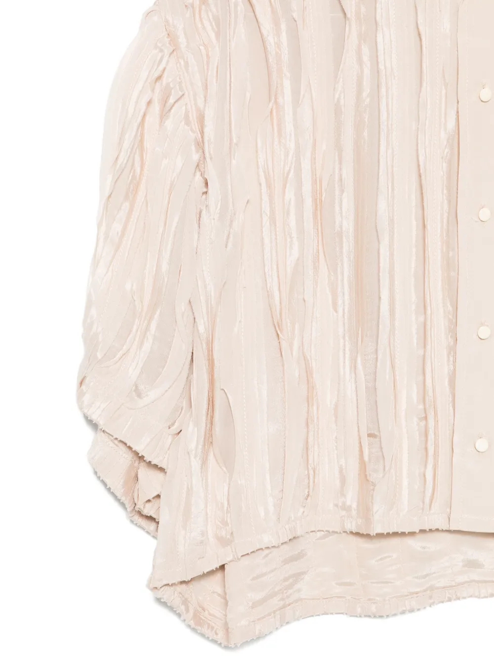 Alysi Origami-pleated Shirt In Neutral