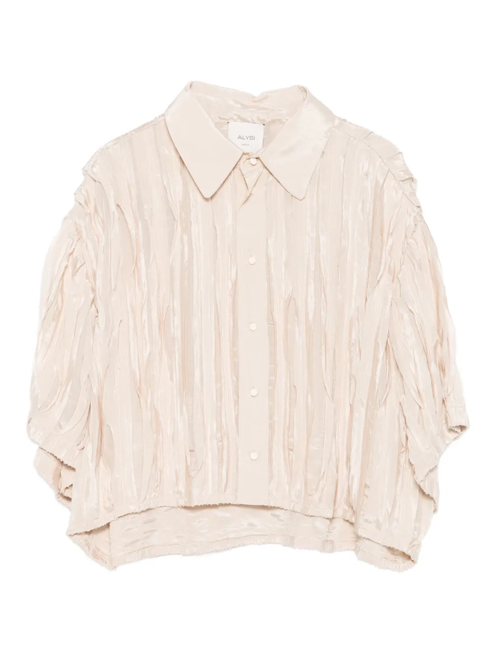Alysi origami-pleated shirt | Neutrals | Image 1