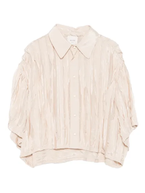 Alysi origami-pleated shirt