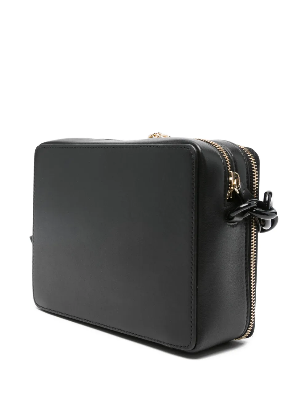 Lanvin Logo-print Shoulder Bag In Black