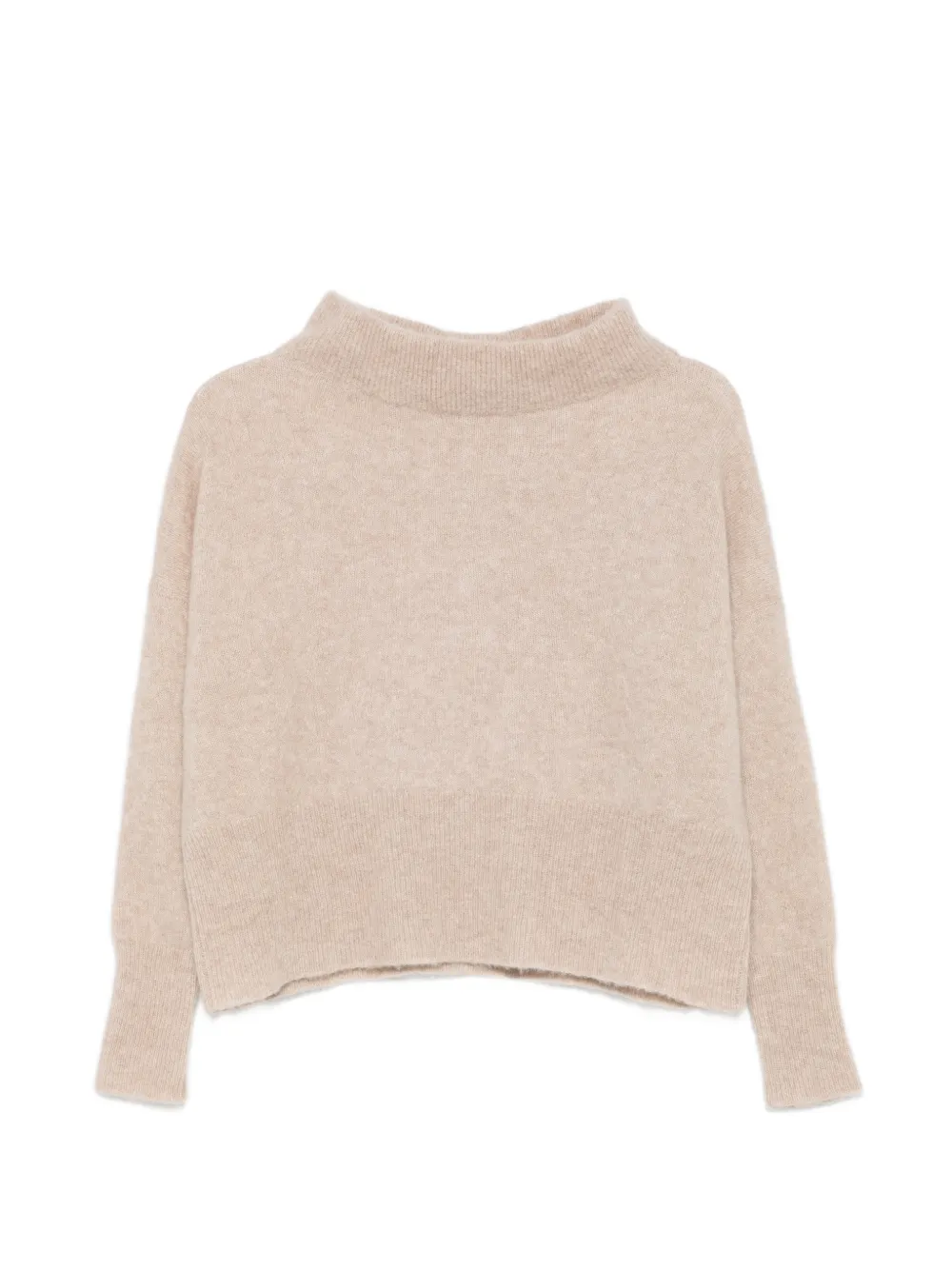 La Julie Cashmere funnel-neck sweater - Nude