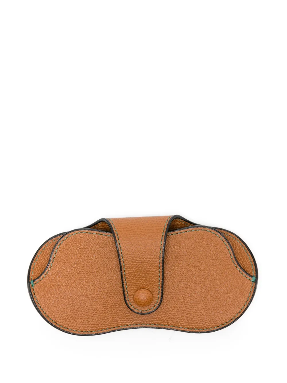 Valextra leather glasses case - Marrone