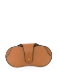Valextra leather glasses case - Brown