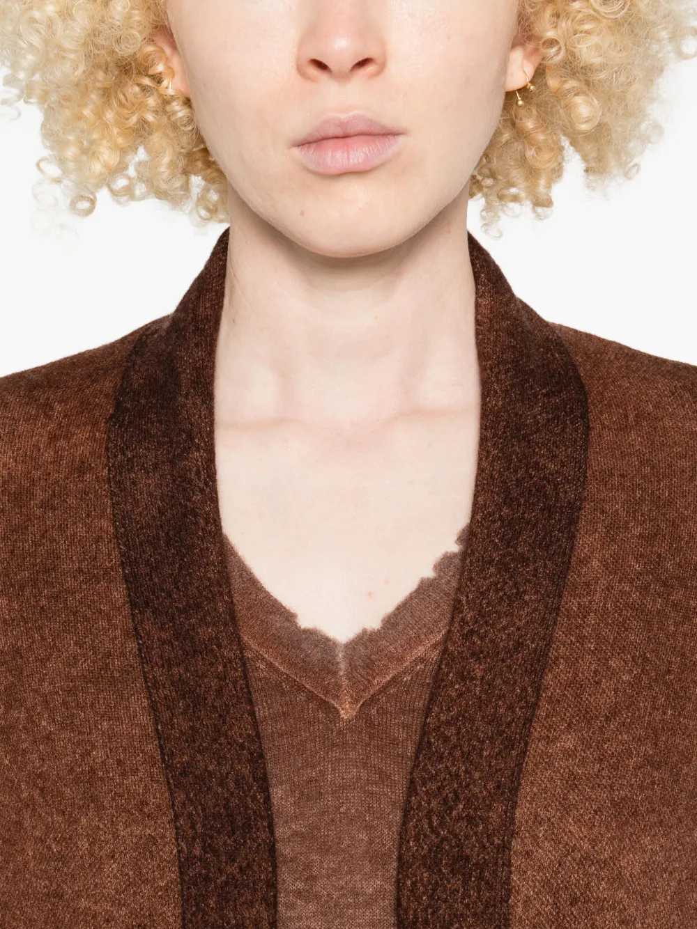 Avant Toi Patch-pocket Cashmere Cardi-coat In Brown