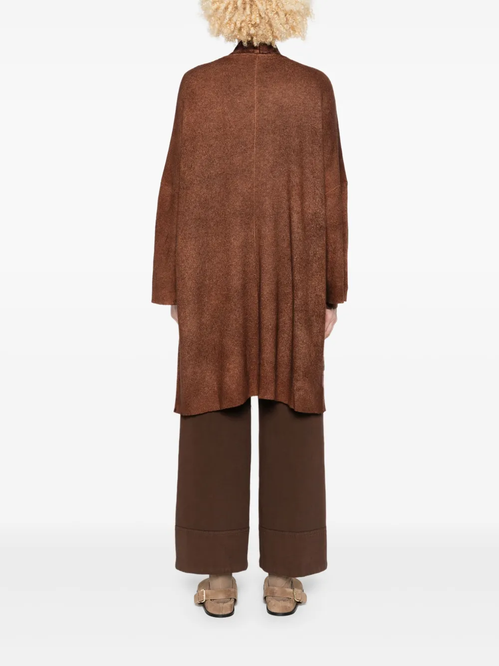 Avant Toi Patch-pocket Cashmere Cardi-coat In Brown