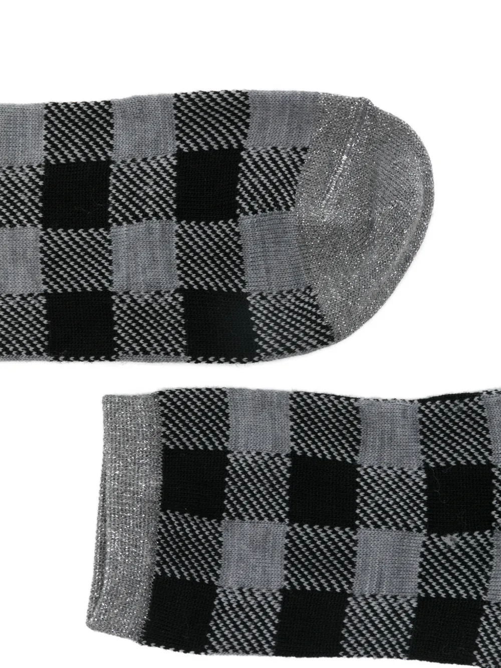  Alto Checked Socks - Grey 