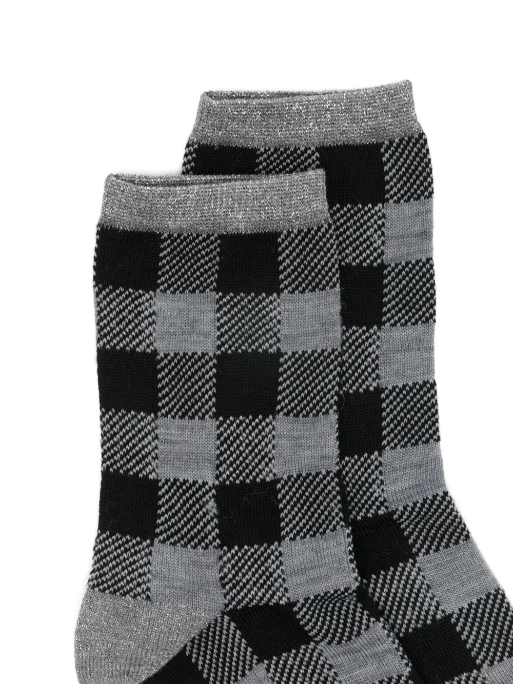  Alto Checked Socks - Grey 