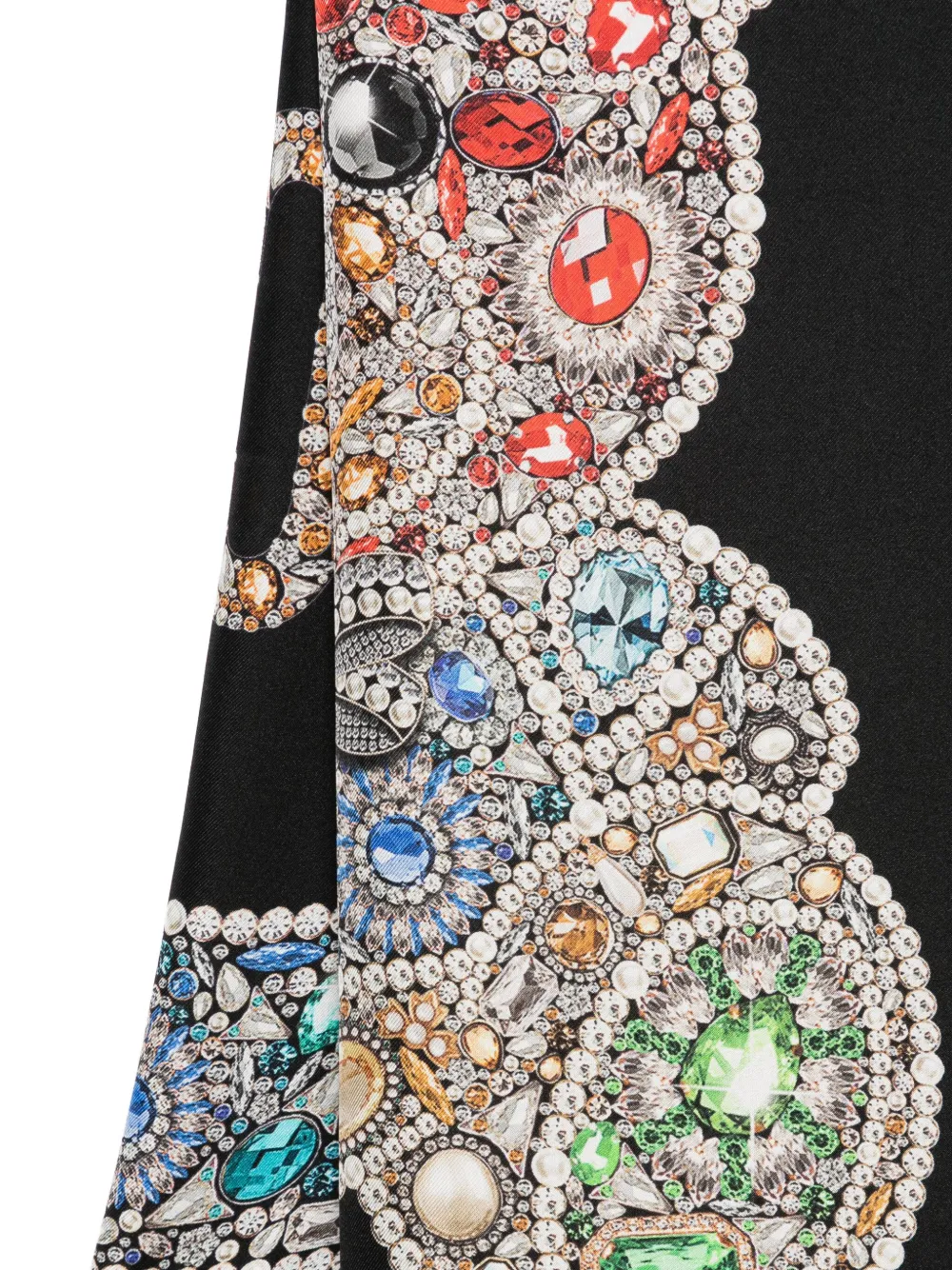 Moschino Sjaal met print - Zwart
