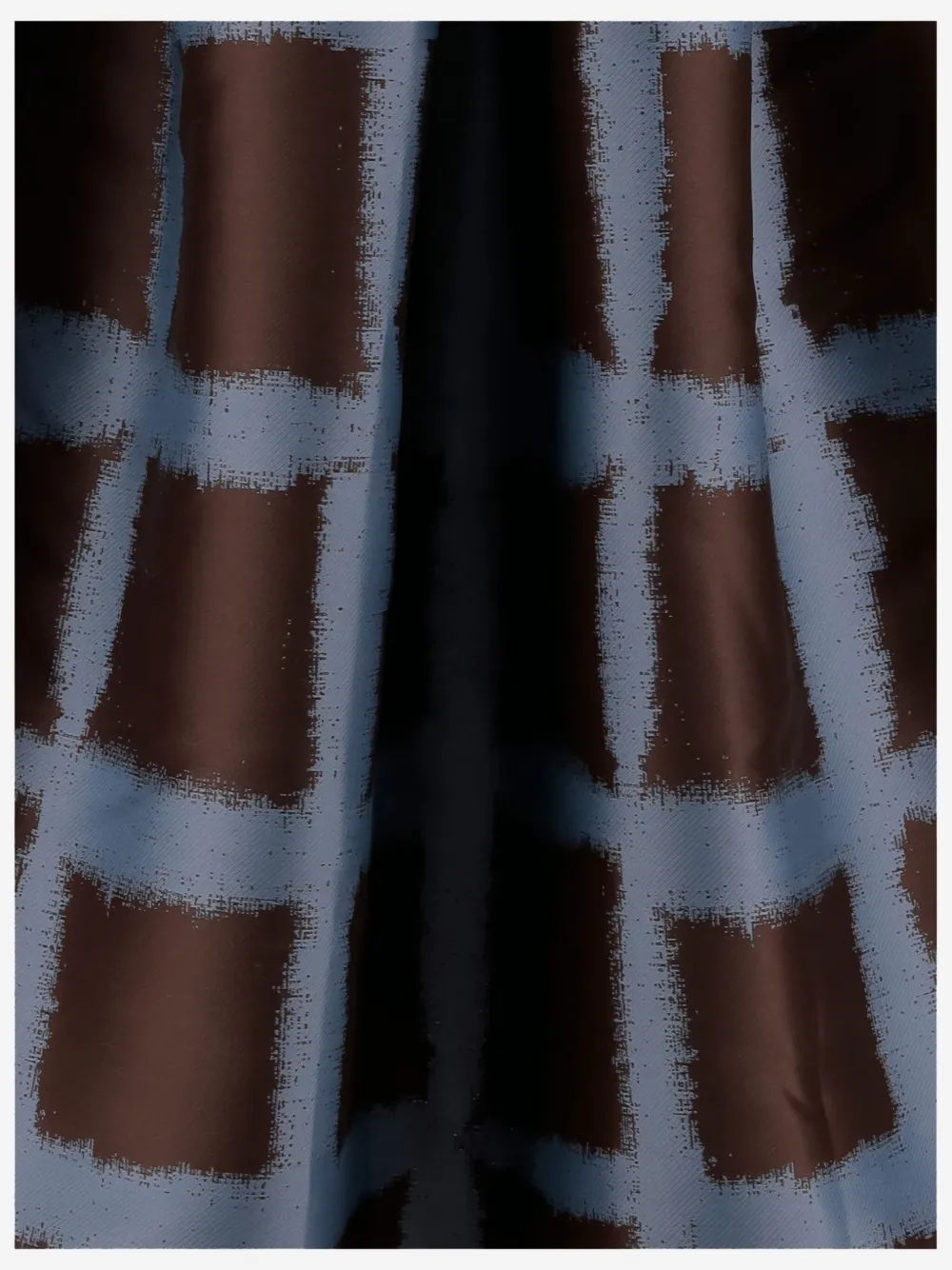 Lunatica Milano Luna Pleated Check Midi Skirt In Brown