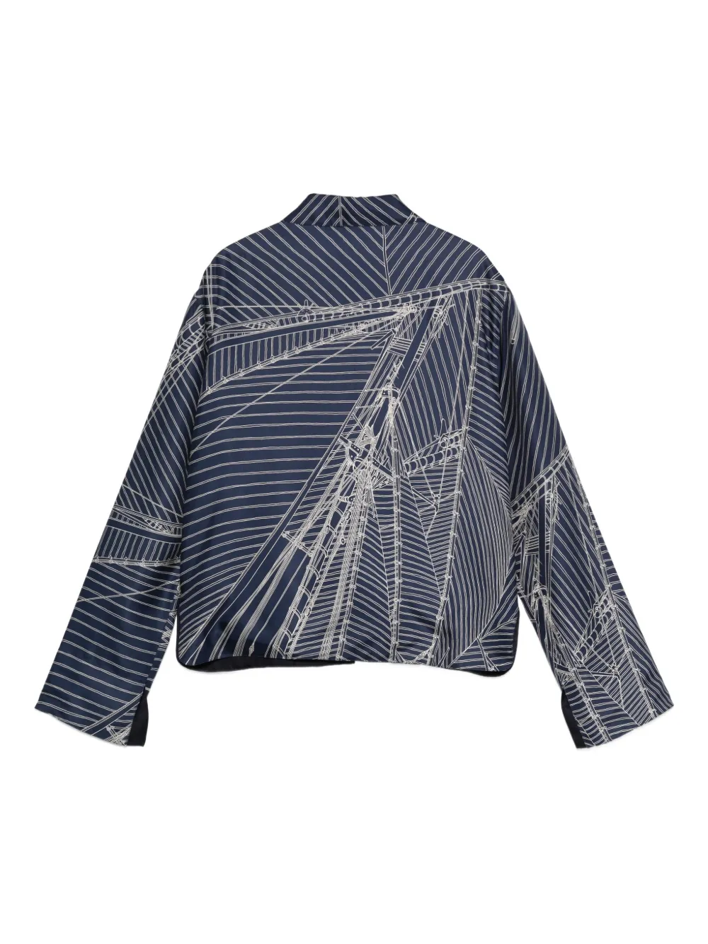 Hermès Pre-Owned 2000s striped-print silk shirt | Image 2