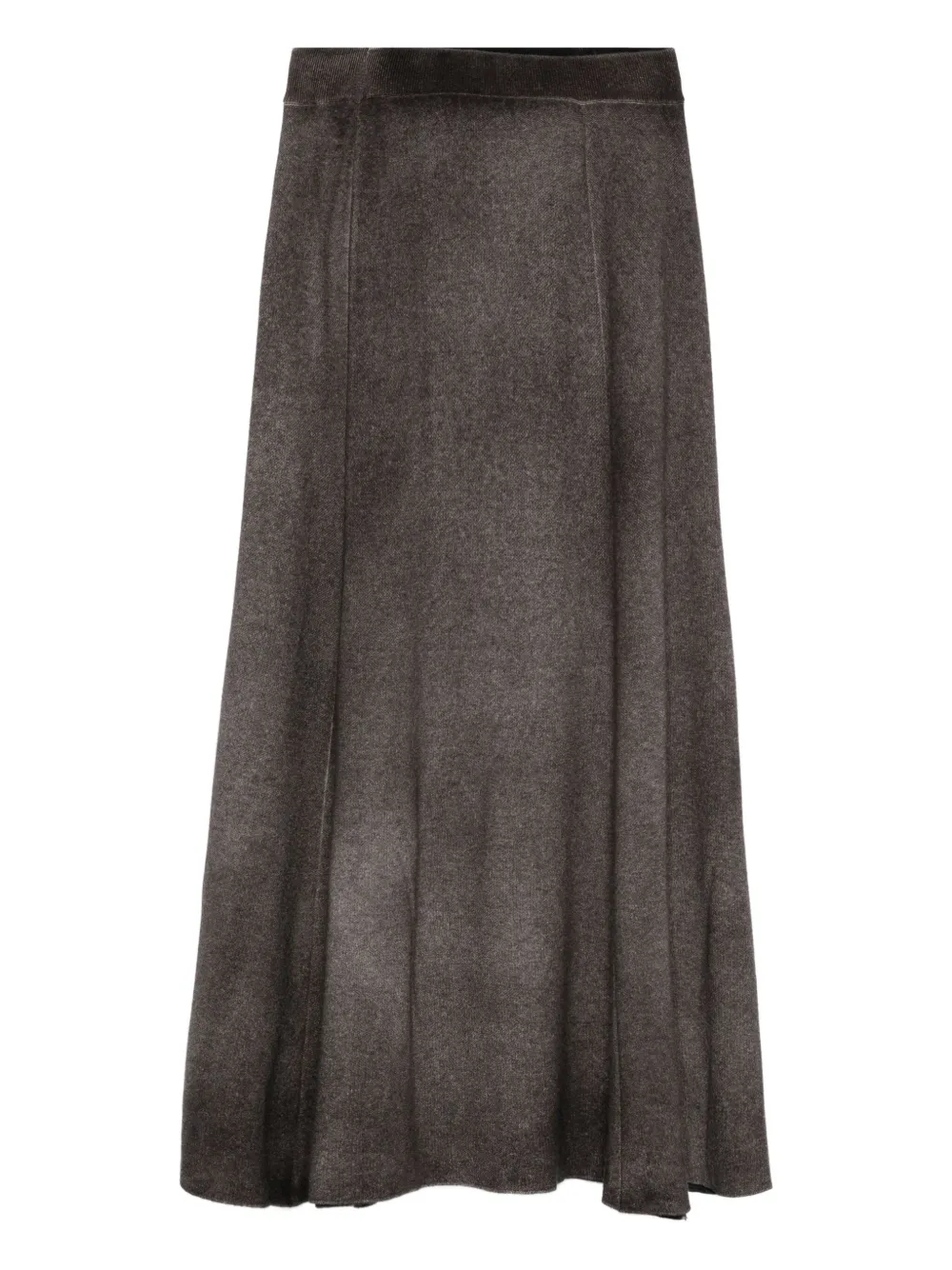 Avant Toi A-line knitted skirt | Brown | Image 1