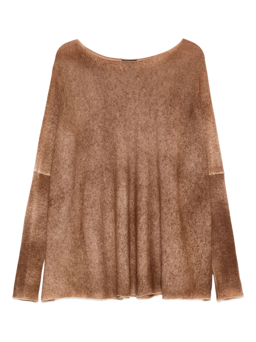 Avant Toi painted cashmere sweater | Brown | Image 1