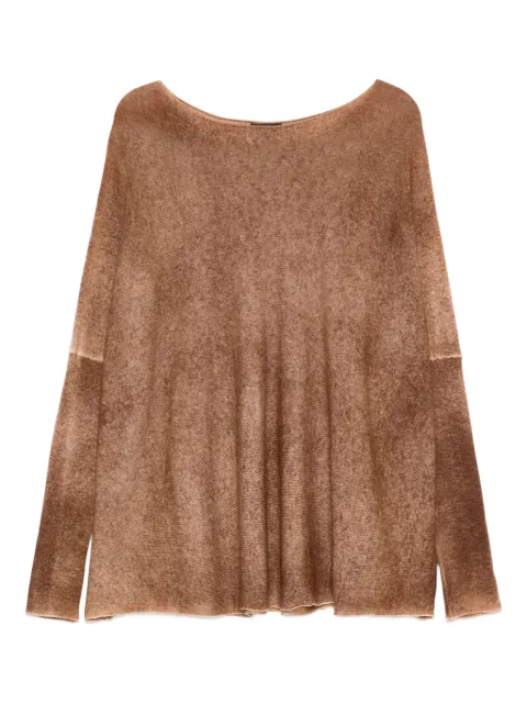 Avant Toi painted cashmere sweater