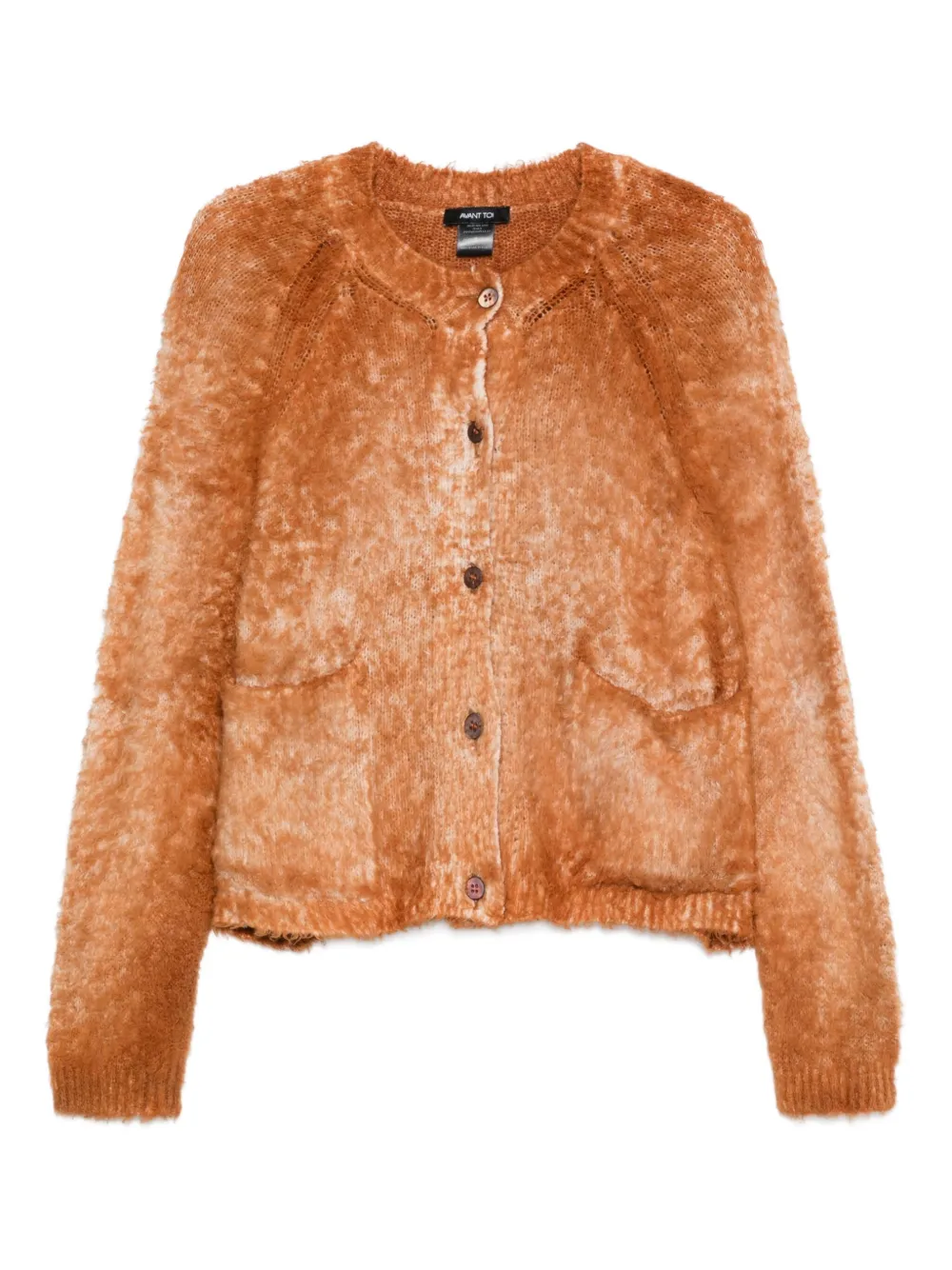 Avant Toi cotton button cardigan | Brown | Image 1