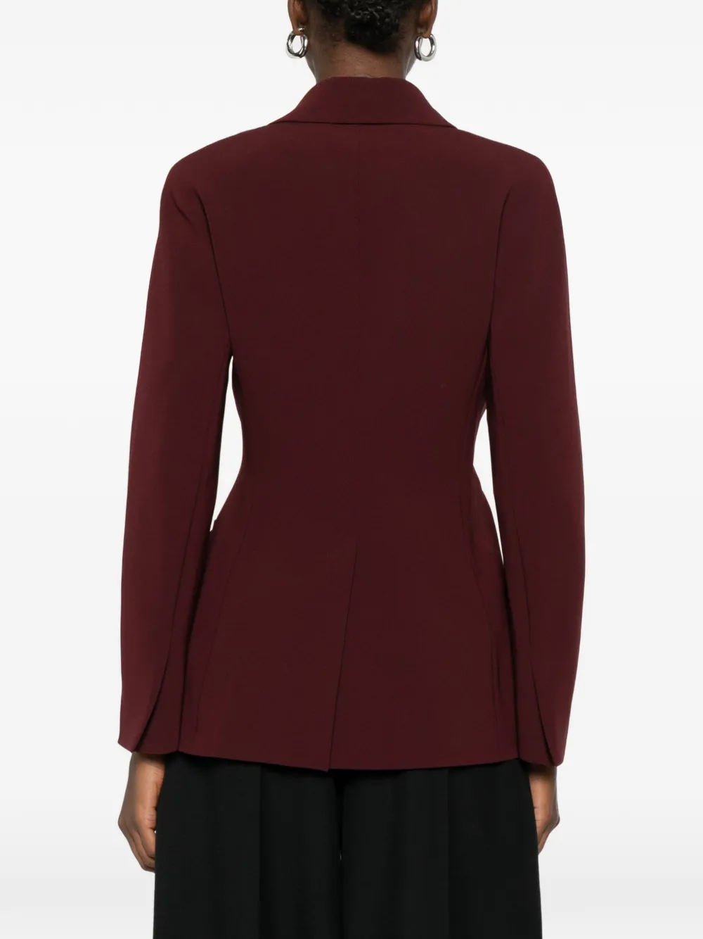 Max Mara Getailleerd jack met gedraaid detail en puntige revers Rood